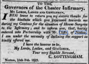 Chester Courant 18th February 1823