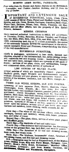 The sale of the old Mostyn Arms, 1855.