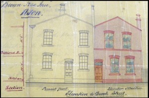 Plan for the rear section, 1860s (Cheshire Archives and Local Studies)