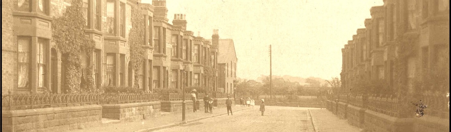 Gladstone Road. John Thompson was the builder and he was standing for election.