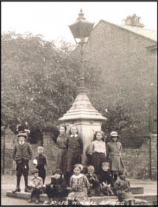 The fountain in WW1.