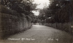Whinerary's Road, now Buggens Lane. Sometimes shown as Prospect Road on early O. S. maps.
