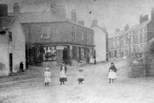 Shops in front of Woodwards Row