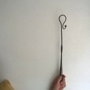 The symbolic crook, now without its wooden handle. Thanks to Mrs Joan Norman, and Mike Young. This belonged to an ancestor of Henry Norman, Joan's late husband.