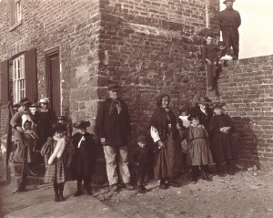 Watch House, Parkgate with fishermen and their families.