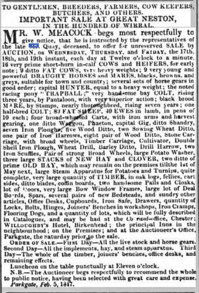 Liverpool Mail - Saturday 13 February 1847 Image © THE BRITISH LIBRARY BOARD. ALL RIGHTS RESERVED.