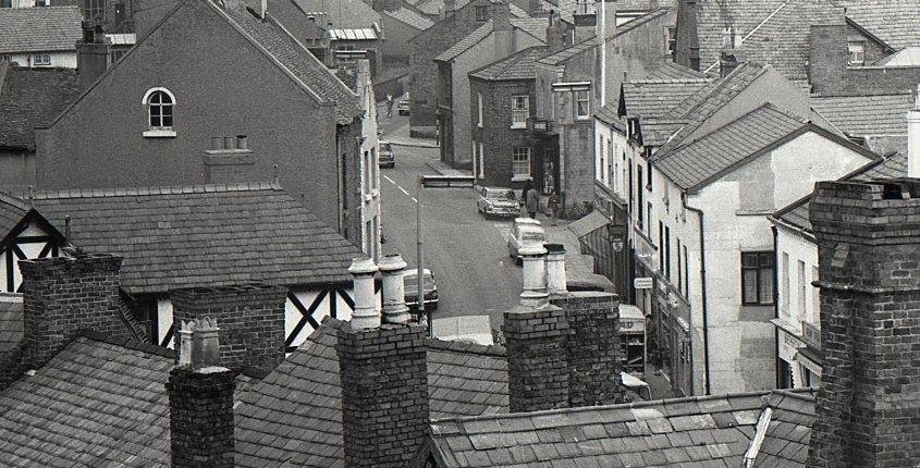 High Street. Looking from Neston Cross towards Raby Road.